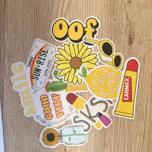 Assorted VSCO Girl Inspired Stickers 12 Count